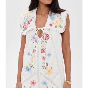 Free People Willow Embroidered Mini Dress
